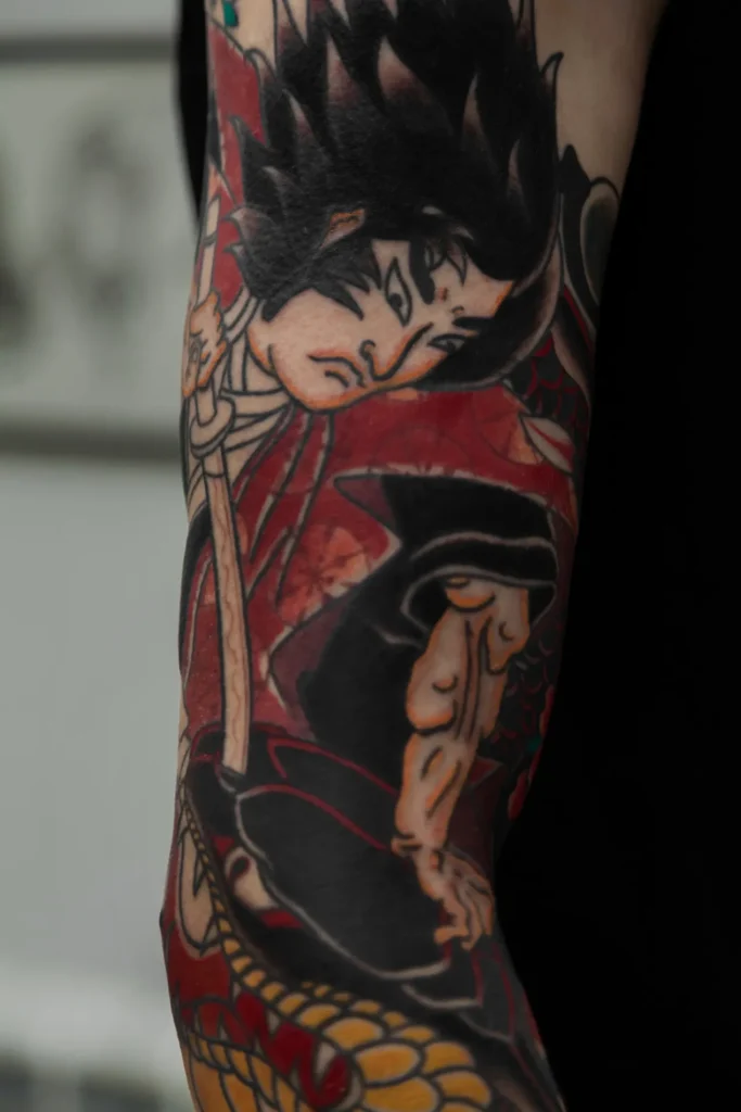 Японская татуировка — тату Дмитров, студия Nichrome Tattoo